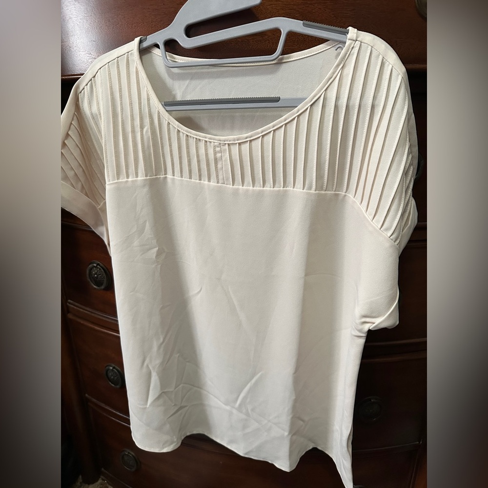 Elegant Cream Women's Top